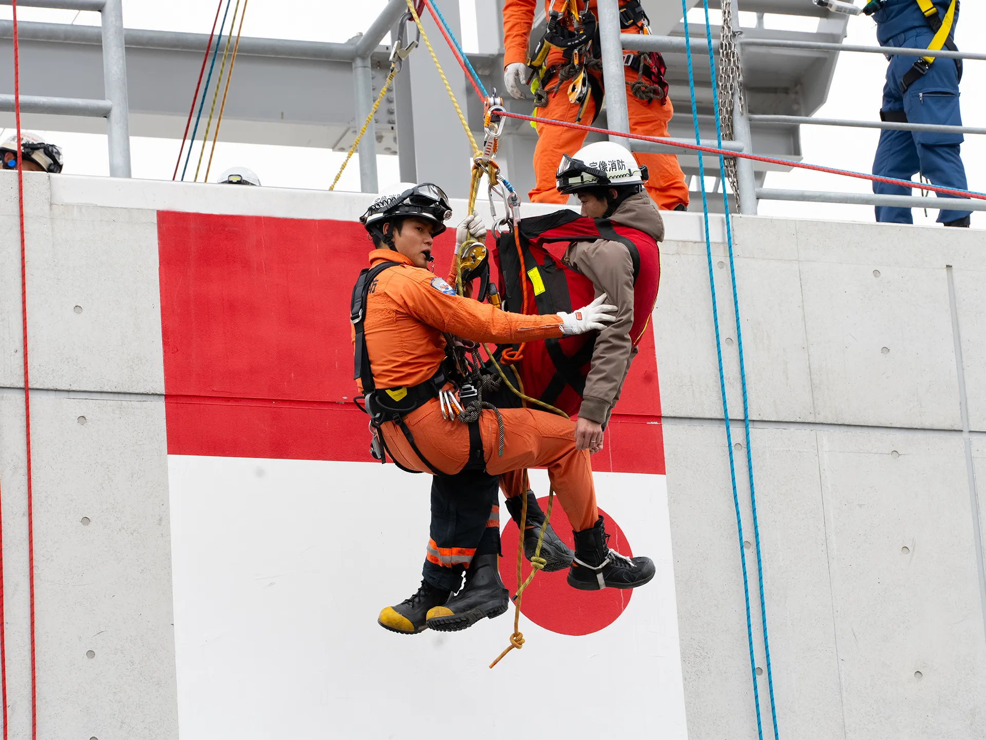 救助訓練の様子