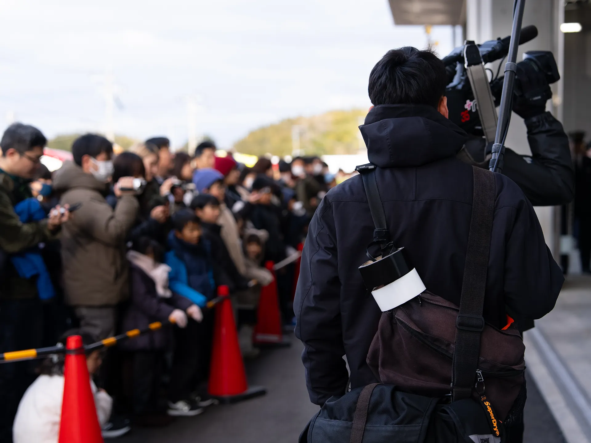 テレビ局取材の様子
